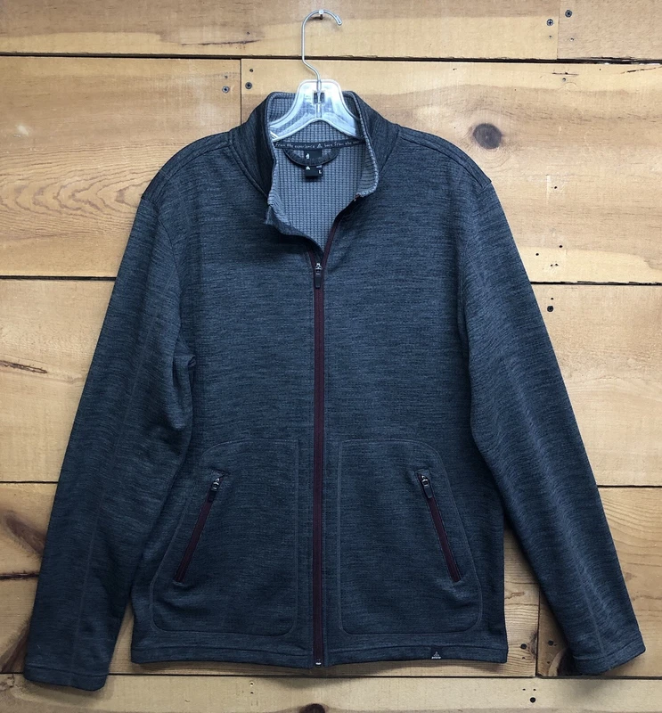 prana thermal lined full zip lightweight jacket