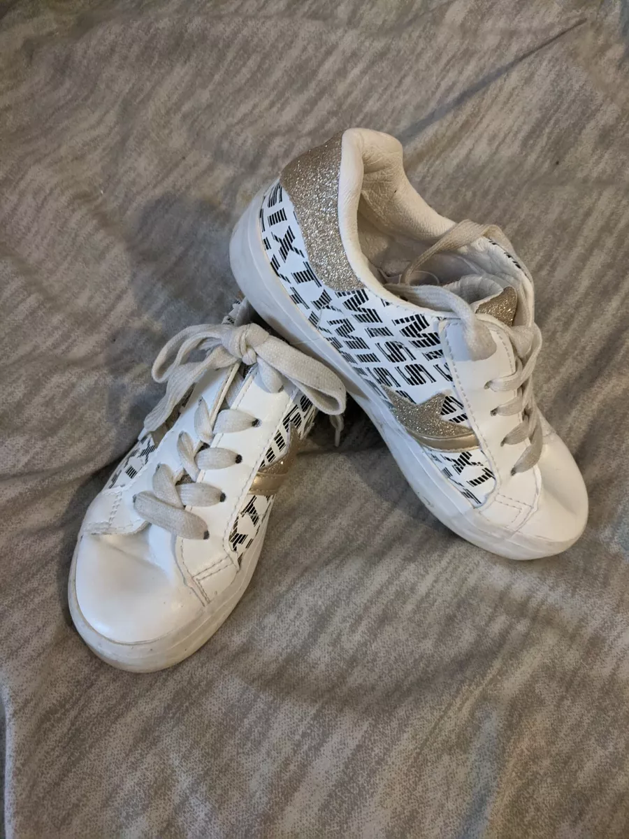 Girls white Miss Sixty trainers size 11.5 11 1 2 VGC