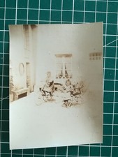 GG056 albumen photo circa 1890 VGC 11x8cm sibling, 2 children bicycle trolley