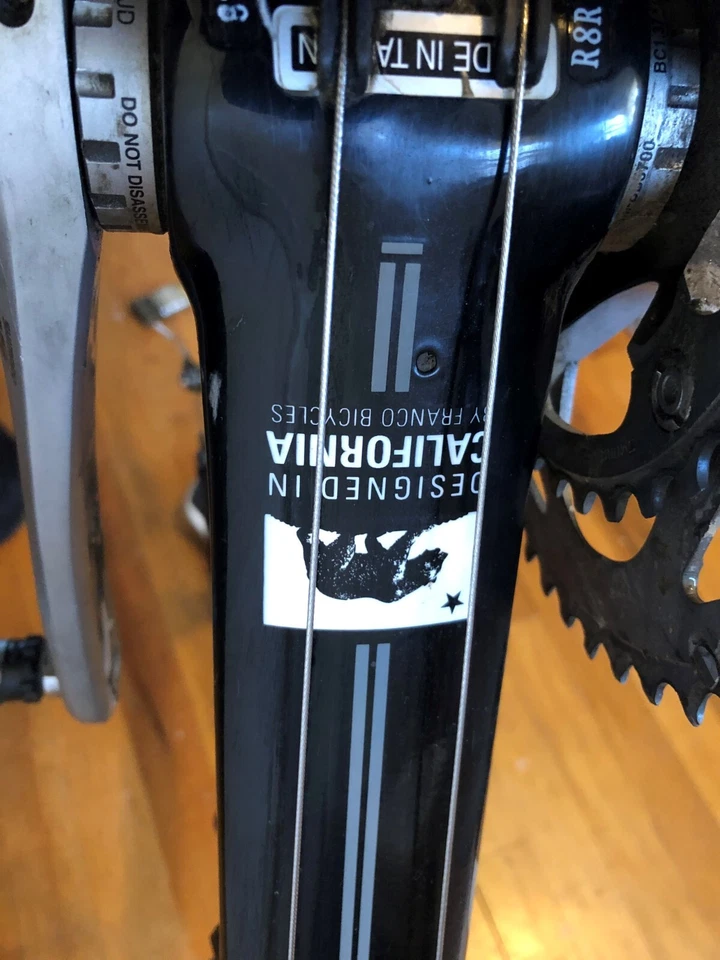 Franco | Cuadro de fibra de carbono | Bicicleta de carretera de 48 cm con componentes Shimano 105 Foto 4 de 4