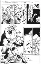 SPECTACULAR SPIDER MAN Original Comic Art #244 p4 Luke Ross 11”x17” GRIZZLY Page