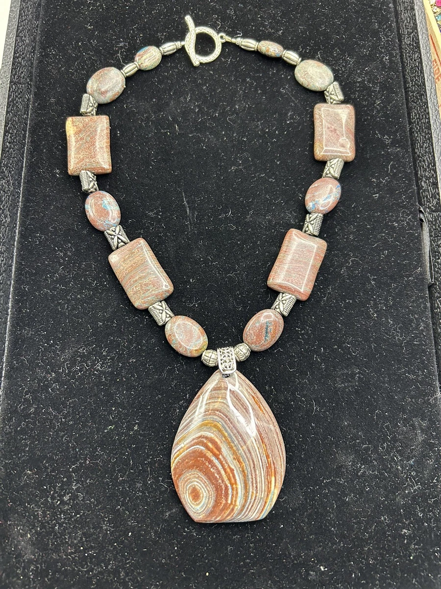 Agate 2024 necklace ebay