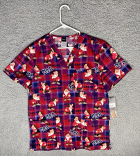 Grumpy Snow White Cherokee Medical Scrubs Disney Tooniforms Mens V-Neck XS , S