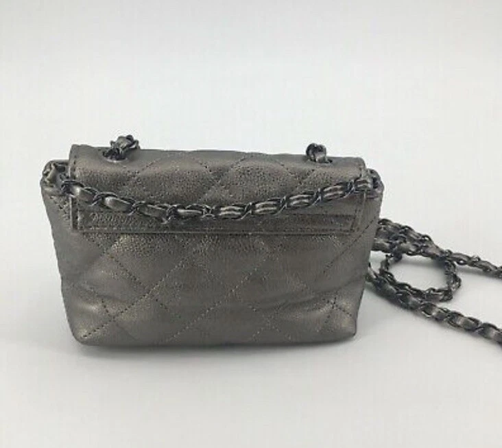 Borsa Steve Madden BCARRY metallizzata trapuntata pochette tracolla catena tracolla