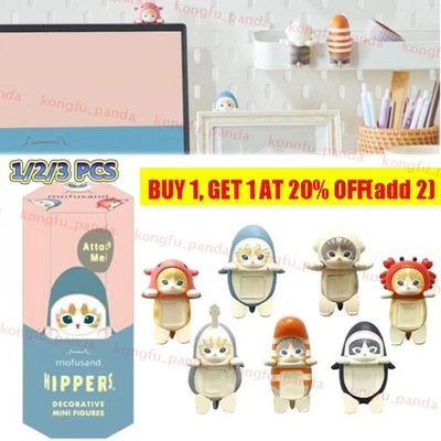 Sonny Angel Hippers X Mofusand Figure Blind Box Mini Figure (1/2/3Pcs)