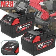 1/2pack 28V 6.0Ah Li-ion Battery For Milwaukee For M28 V28 48-11-2830 48-11-2850