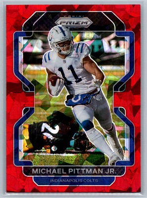Michael Pittmann Jr Prizm #22 Red Cracked Ice