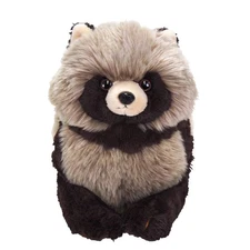 Sun Lemon Knee Raccoon M 22.5×15.1×41.2cm Stuffed Animal P-6282