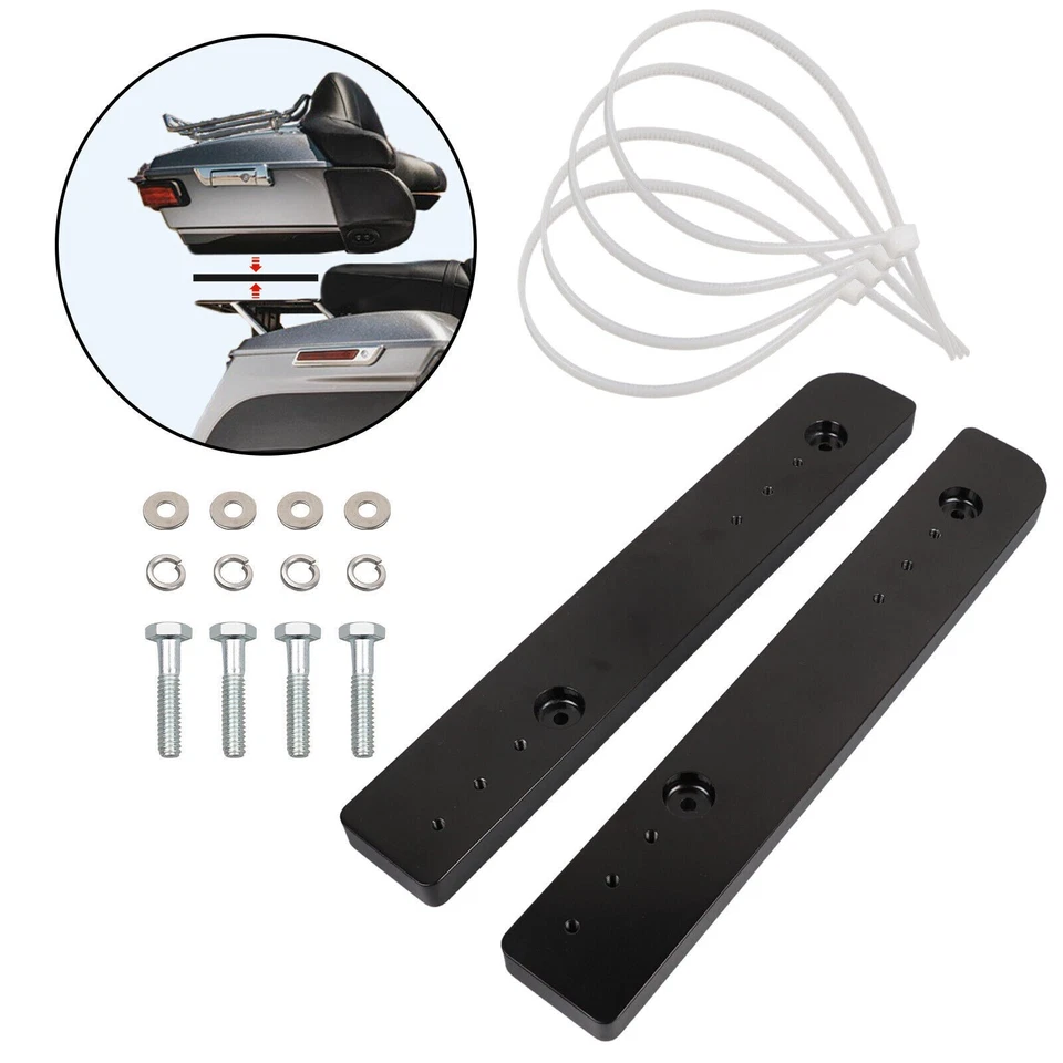 Pack Relocate Kit Adjustable 1"-3" Mount Fit For Harley CVO Road Glide 2014-2024 - Image 3 of 4