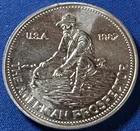 A 1987 Engelhard 1oz Silver American Prospector Round. Vintage!!!