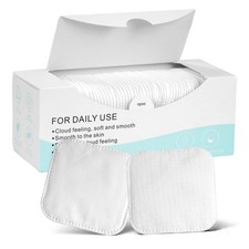 Soft Cotton Pads for Face 70 Count - Lint-Free, Pressed Seam Design, Gentle ...