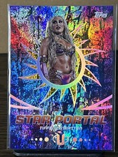 2025 Topps WWE Universe Star Portal #SPO-23 Tiffany Stratton Gold Stone 68/75
