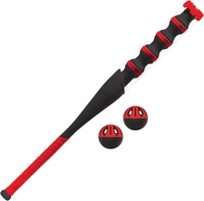 Power Blast Kids Baseball Bat and Ball Set - Kids Plastic Bat with Extra Grip + 