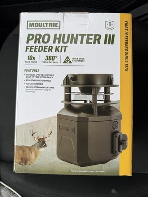 Moultrie Pro Hunter III Deer Feeder Kit - Quicklock Adapter. Here In America!