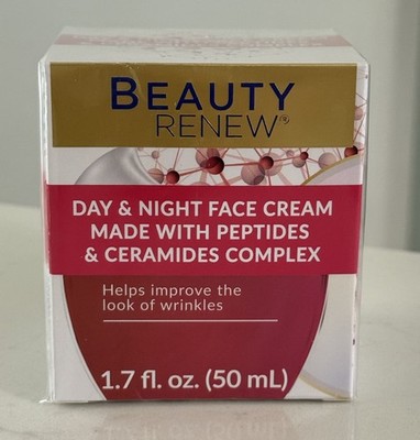 Beauty Renew Day & Night Face Cream 50ml   Anti-Aging Moisturizer with Peptides