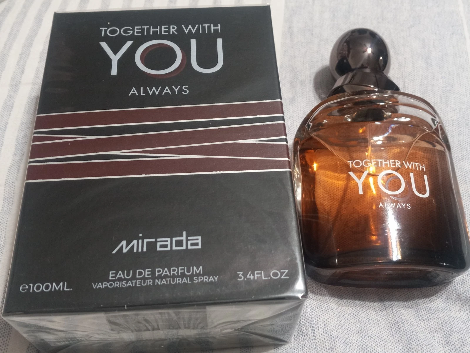 Mirada Together With You Always EDP 3.4FL.OZ-Armani Stronger- New In Sealed Box