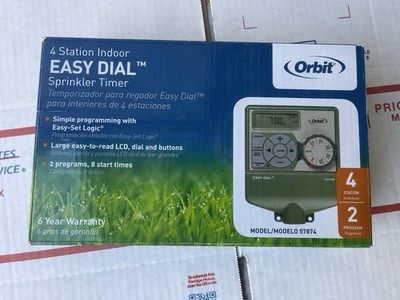 Orbit 4 Station Easy Set Logic Indoor Sprinkler Timer Model: 57874