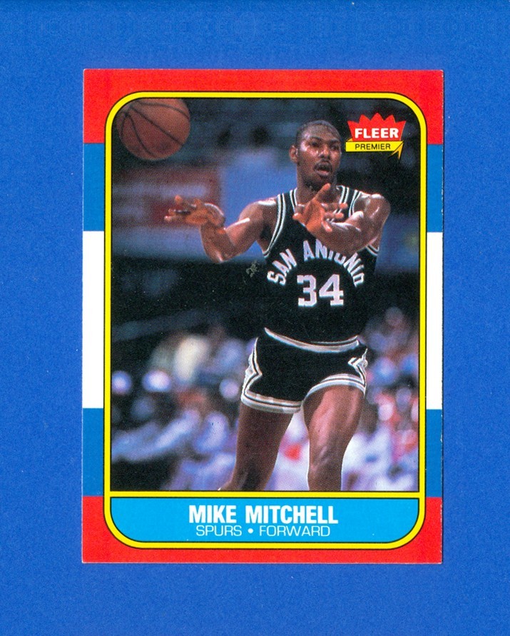 1986/1987 Fleer Basketball#74 Mike Mitchell 86/87 Set Break Card NR/MT Condition