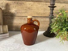 226⚜️ Déco Ancienne Bouteille Pichet en Grès Hauteur 18 Cm Vintage