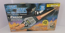 Star Trek The Next Generation PHASER Lights Sound- New In Open Box-Tested Good