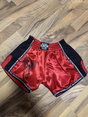 KWON Kinder Muay Thai Box und Kickboxen Shorts. Gr. 4xs  In Rot Thaiboxen