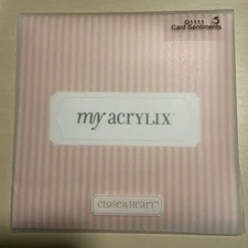 Close to my Heart, My Acrylix “Card Sentiments” Stamp Set D1111 Uplifting Phrase