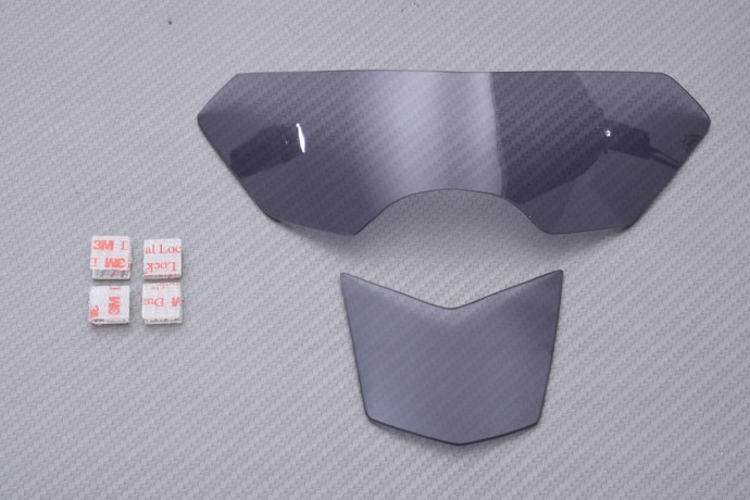 Protection optique YAMAHA MT-15 finition fumée masque phare design aérodynamique