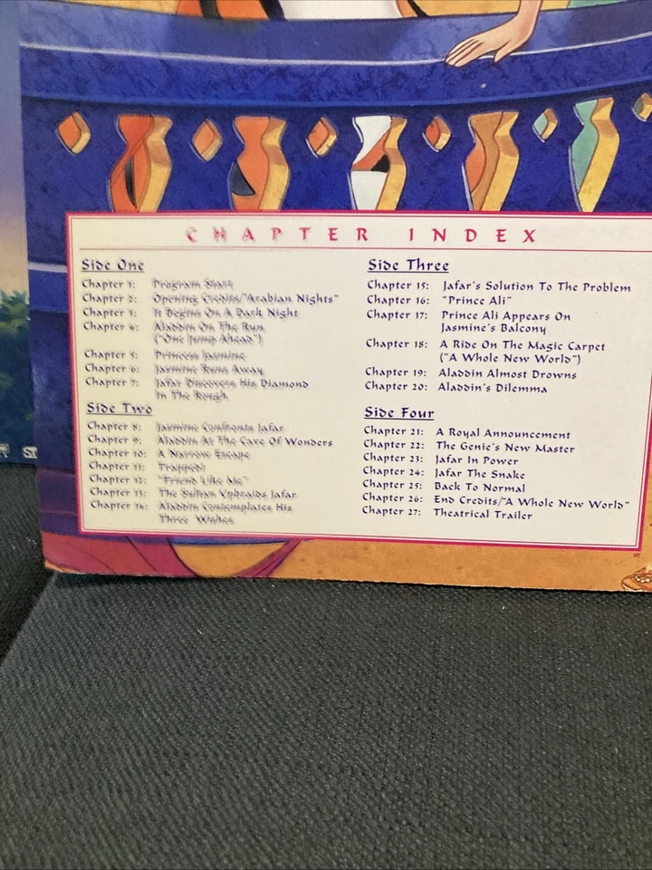 Walt Disney's Aladdin (Laserdisc, 2 Discs, CAV Letterbox Edition) - Image 4 of 4