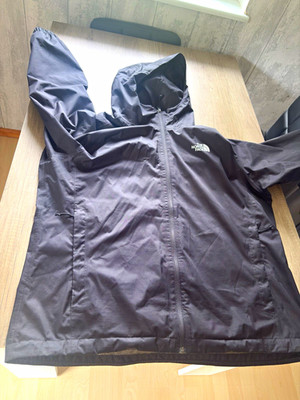 The North Face Herren Outdoorjacke mit Kapuze, Reißverschluss, Schwarz XL