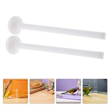 50pcs Plastic Bird Perches - Bird Cage Accessories For Parakeets Cockatiels