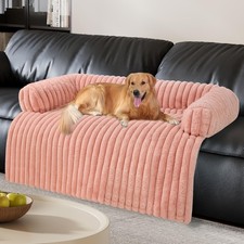 Luxurious Dog Couch Bed, Washable Calming Dog Couch Cover, Removable Couch Pr...