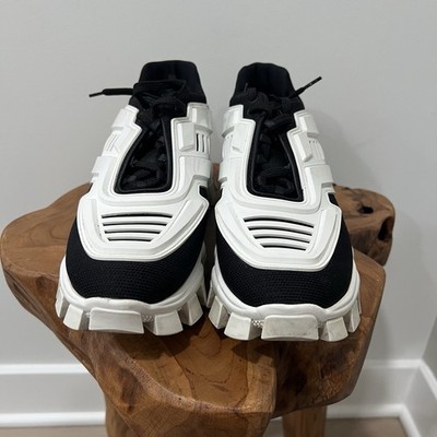 Prada Women's Cloudbust Thunder Sneakers - White/Black - Size 8 | eBay