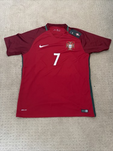 2016/17 Portugal Home Jersey #7 Ronaldo Large Nike Soccer Euro Champions CR7 kit