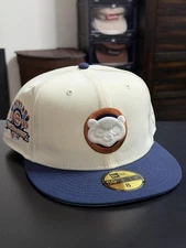 Burdeens Chicago Cubs Yote City Mixed Popcorn New Era Fitted Hat Cap 59fifty 8