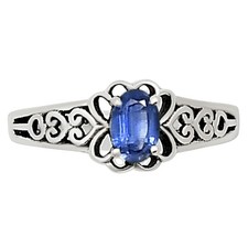 Natural Kyanite - Brazil 925 Sterling Silver Ring s.5 Jewelry R-1172
