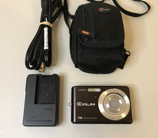 Casio Exilim EX-Z77 Digital Camera 7.2MP w/ Battery, Charger, SD Card - Tested