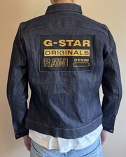 G-STAR RAW DENIM JACKET MEN M Medium