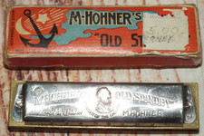 M. Hohner Old Standby Pre-war Key of C Harmonica With Original Box