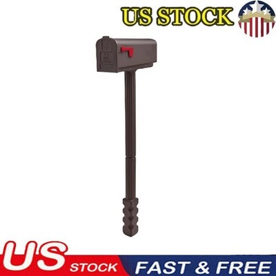 Mailboxes Medium Durable Plastic Post Combo Magazines W/ Hardware Post Anchor Us