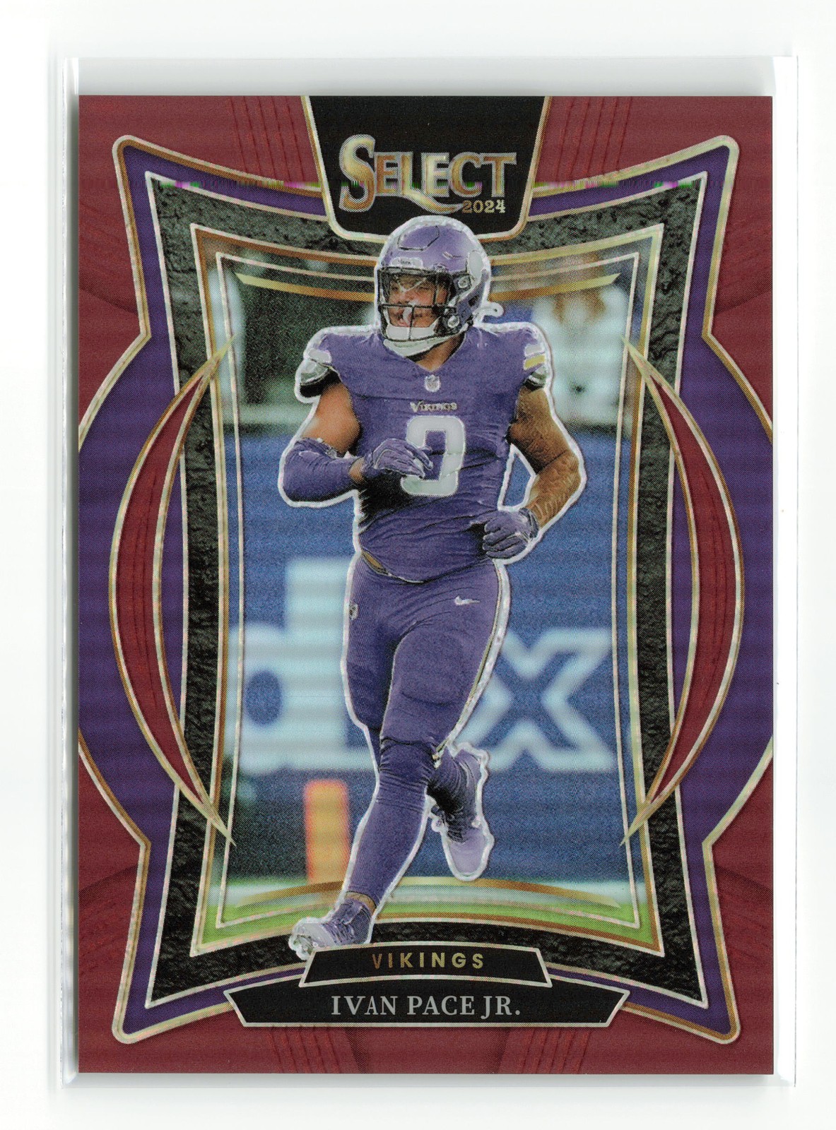 2024 PANINI SELECT IVAN PACE JR. #62 MAROON /149 VIKINGS