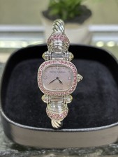 David Yurman Sterling Silver Cable Watch Squa...