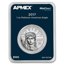 2017 1 oz American Platinum Eagle (MintDirect® Premier Single) 2522.66 per troy oz