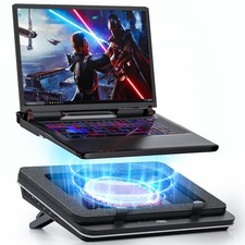 Gaming Laptop Cooling Pad with 5.5'' Turbo Fan, USB Hub, Dust Filter, Touch Star