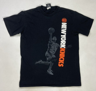 UNK NBA New York Knicks Jeremy Lin 17 Graphic T-shirt Men Small Black Linsanity