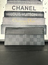 Louis Vuitton Damier Graphite Wallet Card Holder With Clear Id Holder Pocket