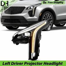 For 2019-2022 Cadillac XT4 Full LED Projector Headlights w/ Cornering Lamp & DRL