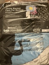 Throw Blanket Faux Fur Backed 50 In X 60 In