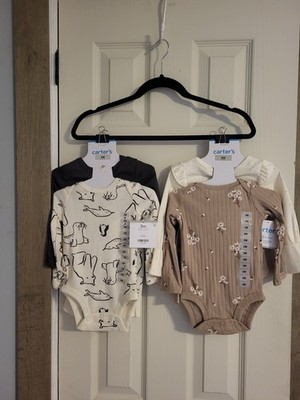 Lot 2 Carters Brand 3 Peice Outfit Set. Size 3 Mo. Animals & Floral. As Pictured