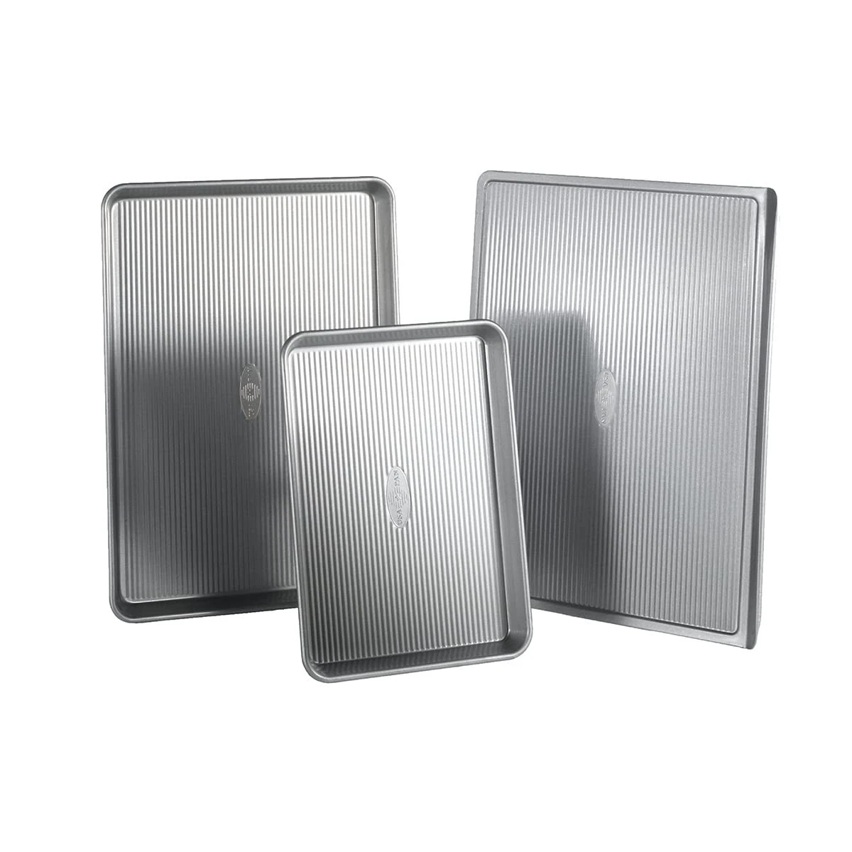 3 Piece Aluminized Steel Bakeware Set Nonstick Baking Sheets USA Pan
Opens in a new window or tab