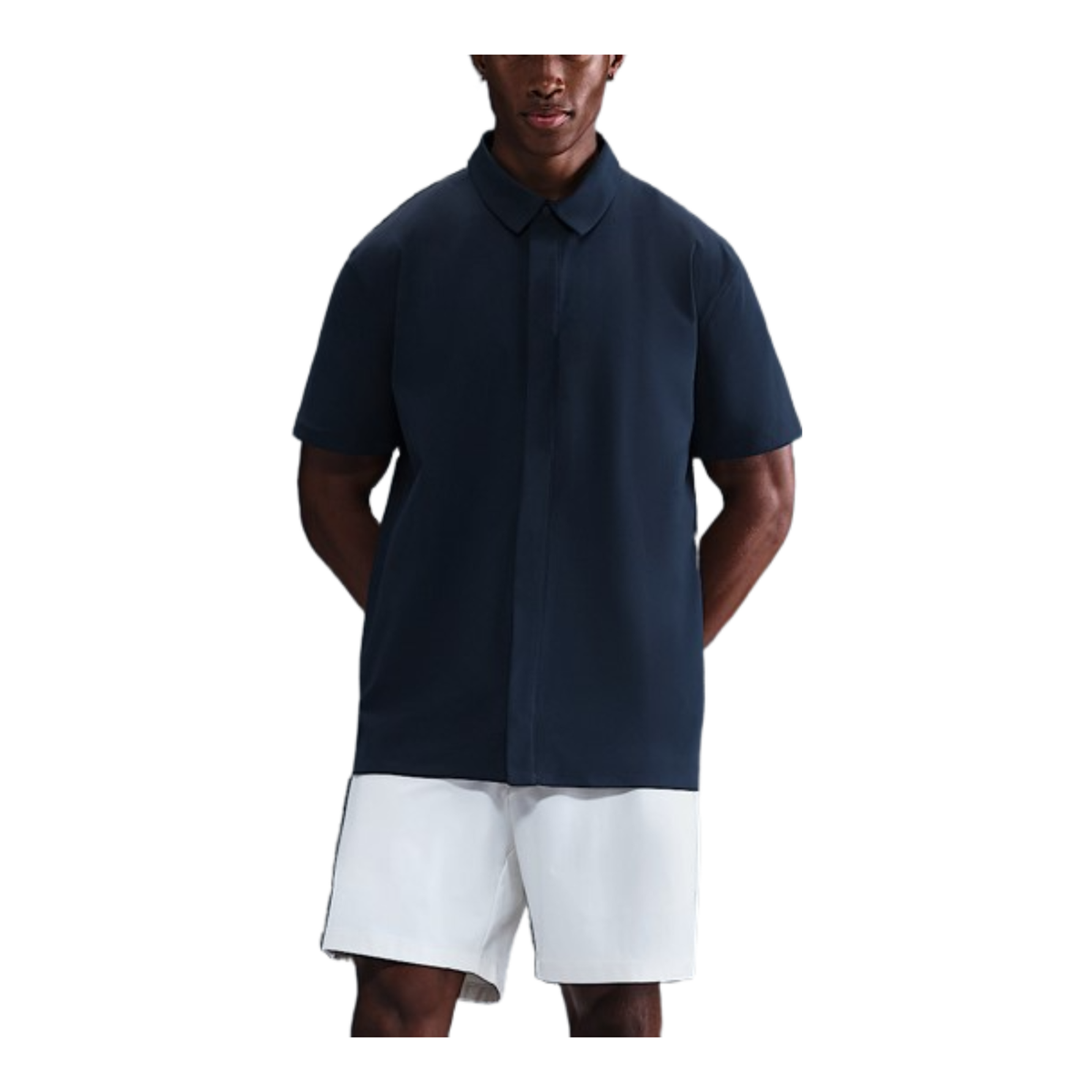 Nike 24.7 PerfectStretch Men's Dri-FIT Short-Sleeve Snap-Down Top